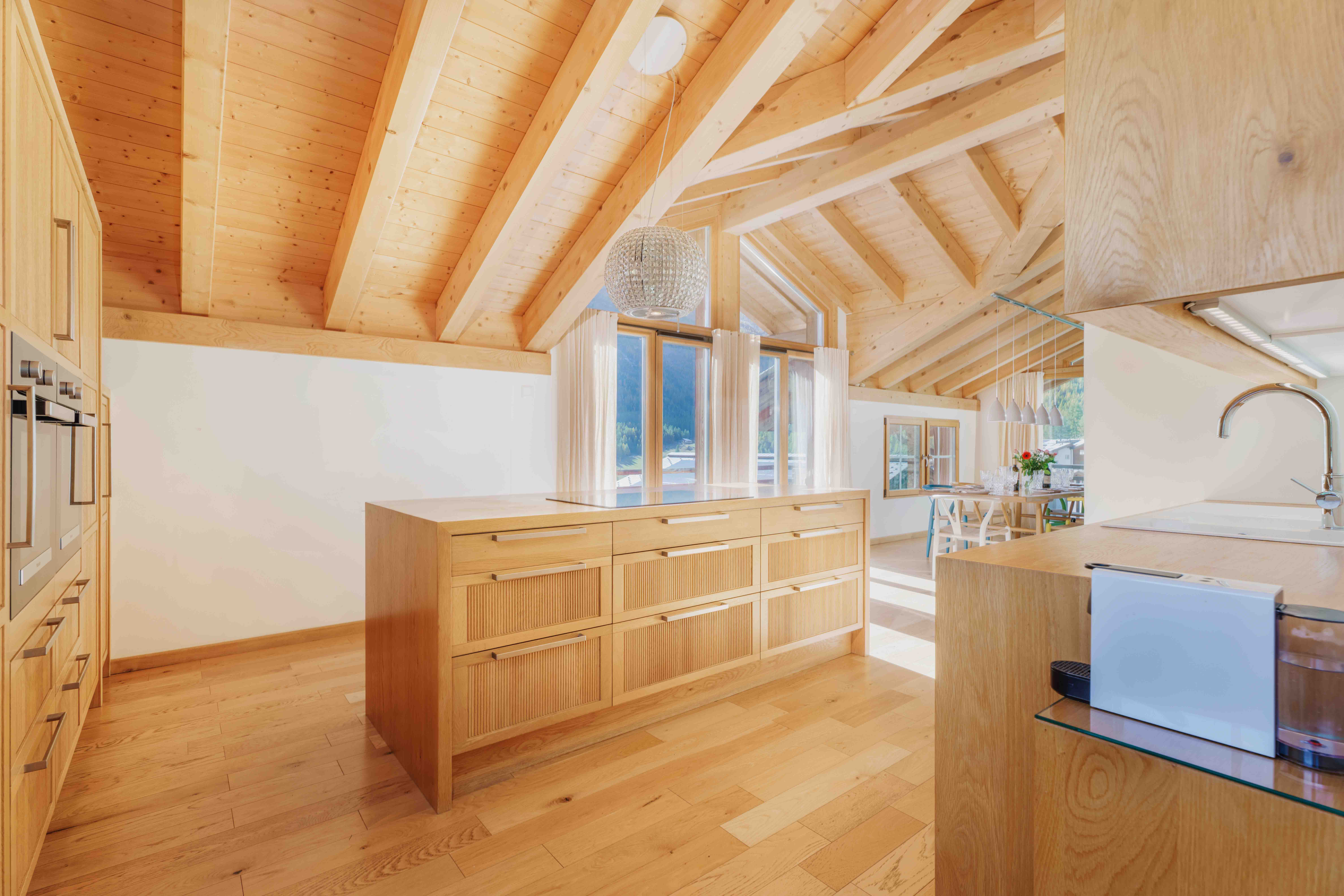Kitchen with island